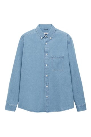 Chemise en jean 100 % coton - Bleu