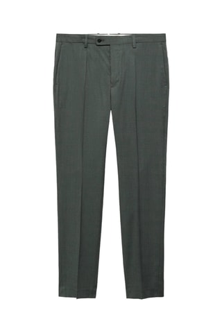 Pantalon costume Milán prince-de-galles - Vert