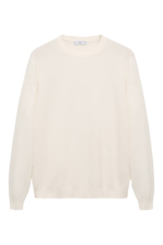 Pull-over en maille fine - Blanc