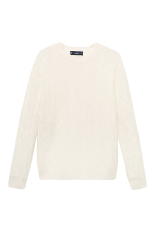 Pull 100 % coton tressé - Écru