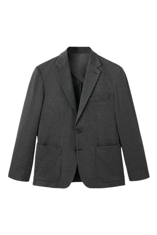 Veste slim fit microstructure - Gris