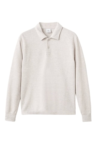 Sweat-shirt polo regular-fit - Écru
