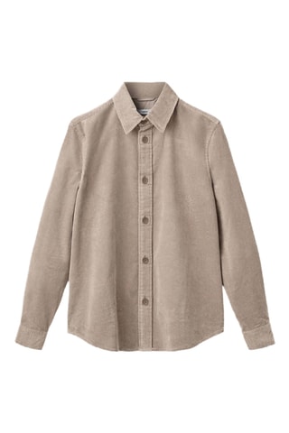 Surchemise coton velours côtelé - Marron