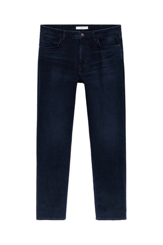 Veste slim-fit micro pied-de-poule - Bleu foncé