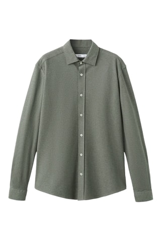 Chemise 100 % coton slim-fit - Vert