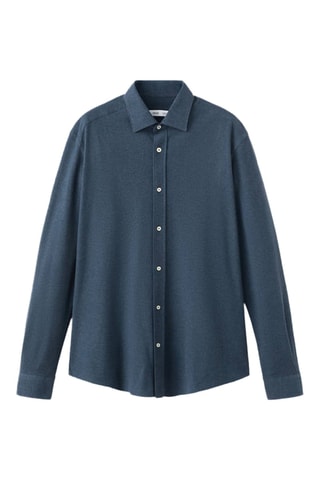 Chemise 100 % coton slim-fit - Bleu