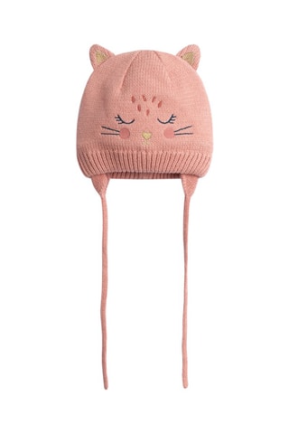 Bonnet à oreilles - Rose poudré - Du Pareil Au Même