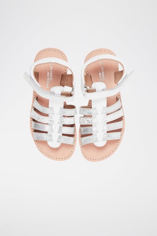 Spartiates en cuir - Blanc