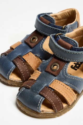 Sandales en cuir - Bleu