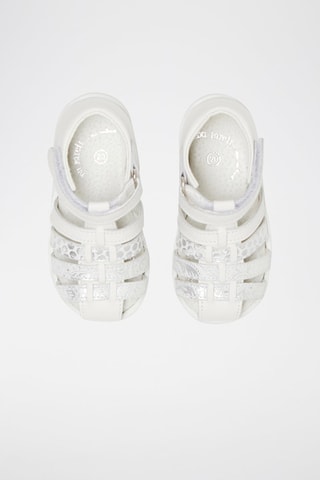 Sandales en cuir - Blanc