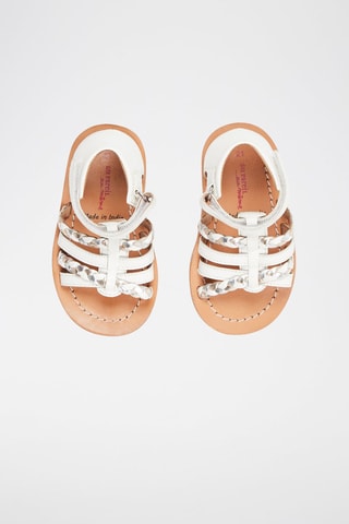 Sandales en cuir  Blanc