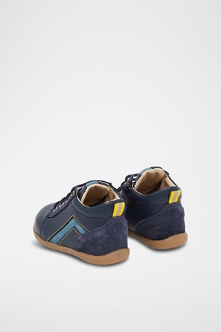 Botillons en cuir Bleu marine