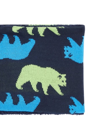 Snood à imprimé ours polaire pour garçon - Bleu - Du Pareil Au Même