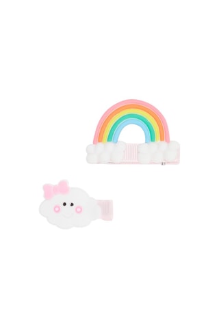 2 barrettes arc-en-ciels fille - Doré - Du Pareil Au Même