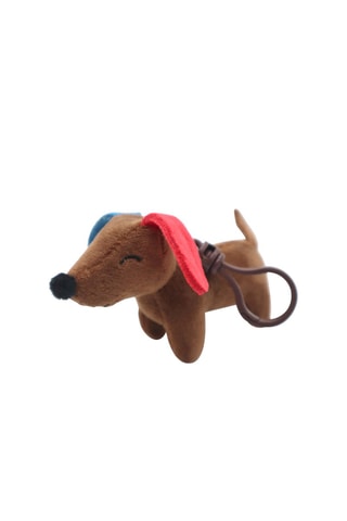Porte-clés avec peluche chien