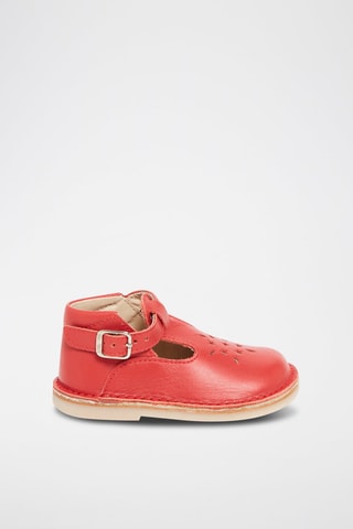 Salomés en cuir Rouge