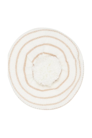 Bérêt à imprimé à rayures - Beige - Du Pareil Au Même