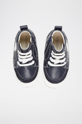 Boots en cuir - Bleu marine
