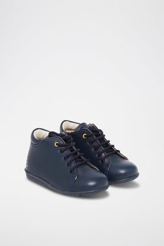 Boots en cuir - Bleu marine