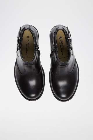 Bottines en cuir - Noir