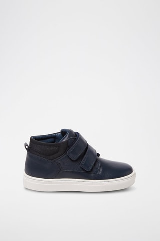 Baskets montantes en cuir Bleu marine