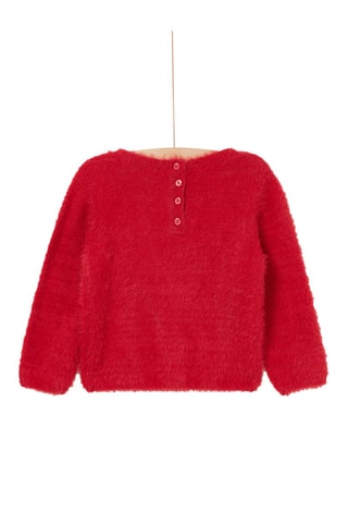 Pull de Noël toucher doux - Rouge - Du Pareil Au Même