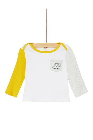 Pull Blanc et jaune
