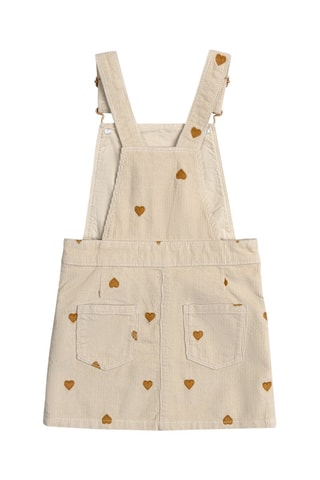 Robe-salopette en velours - Beige - Du Pareil Au Même