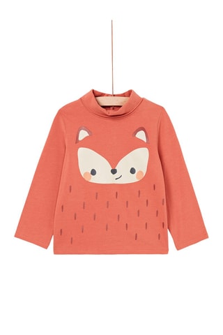 Sous-pull à motif renard - Orange - Du Pareil Au Même
