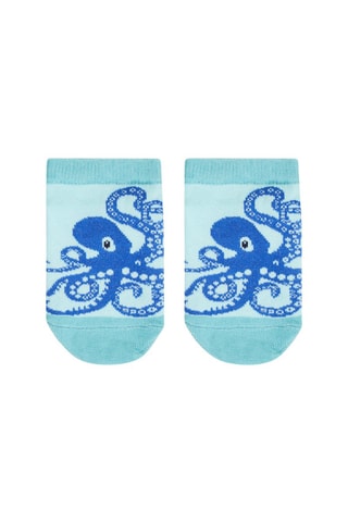 Socquettes à motif pieuvre pour garçon - Ciel
