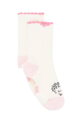 Chaussettes à motifs hérisson bébé fille - Beige
