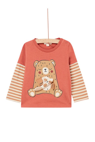 T-shirt à animation doudou 3D - Orange - Du Pareil Au Même