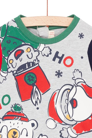 T-shirt de Noël moyen pour bébé garçon - Gris - Du Pareil Au Même