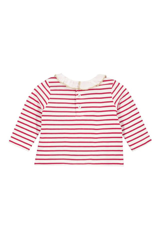 T-shirt - Ecru et rouge