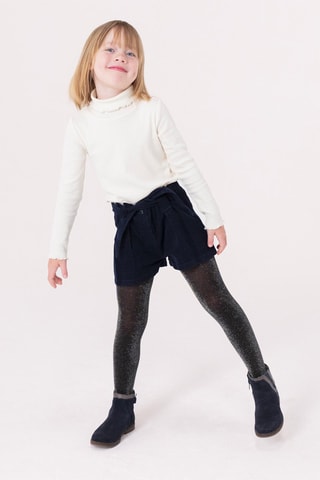 Short en velours - Bleu marine