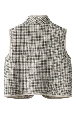 Biologisch Katoenen Mouwloos Vest - Beige - Name It