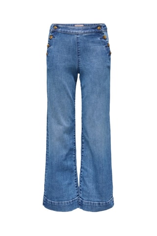 Broek Wide Legs Hoge Taille -  Kobaltblauw