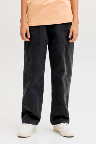 Biologisch Katoenen Broek Wide Legs Hoge Taille - Jack&Jones -  Zwart
