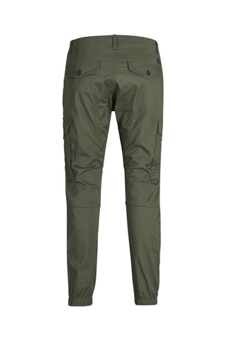 Biologisch Katoenen Cargobroek - Jack&Jones -  Olijfgroen