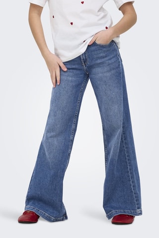 Biologisch Katoenen Flare Jeans -  Lichtblauw