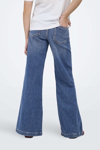 Biologisch Katoenen Flare Jeans -  Lichtblauw