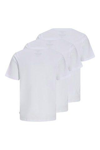 3 Biologisch Katoenen T-shirts - Wit - Jack & Jones