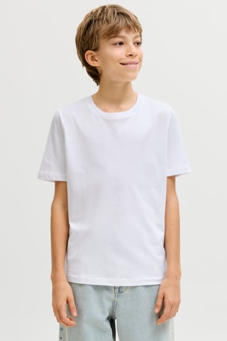 3 Biologisch Katoenen T-shirts - Wit - Jack & Jones