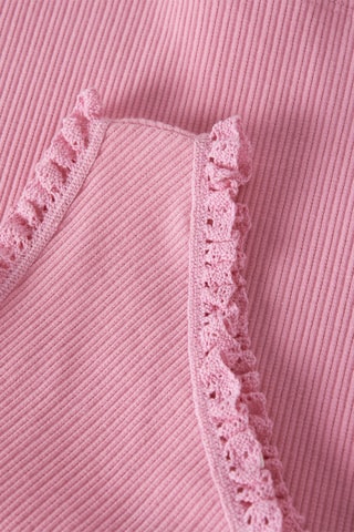 Biologisch Katoenen Asymmetrische Top -  Roze