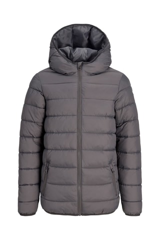 Gewatteerde Jas met Capuchon - Grijs - Jack & Jones