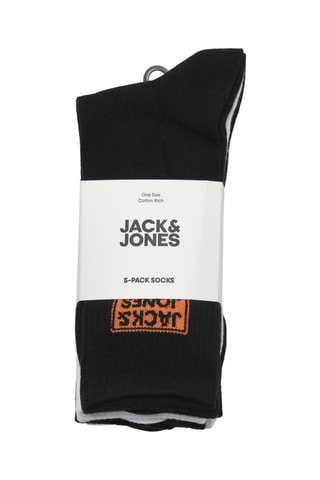 5 paar sokken - Wit en Donkergroen- Jack&Jones