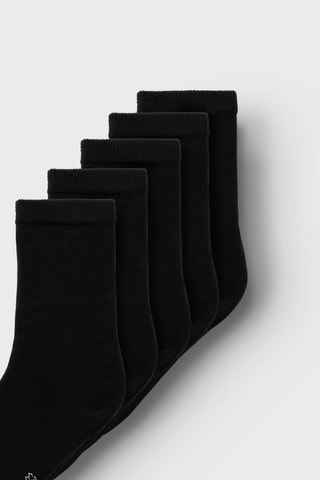 5 paar sokken - Zwart - Name it