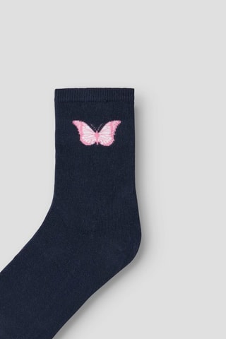 5 Biologisch Katoenen Sokken - Wit en Roze - Name it