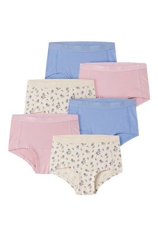 6 Onderbroeken - Ecru en Roze - Name it