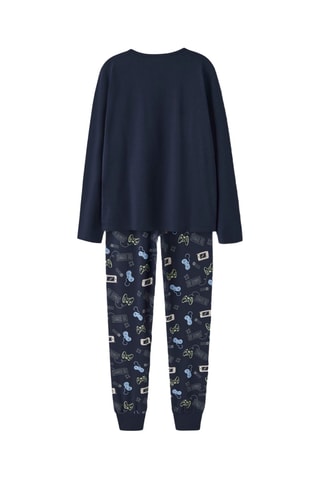Biologisch Katoenen Pyjama - Marineblauw - Name it